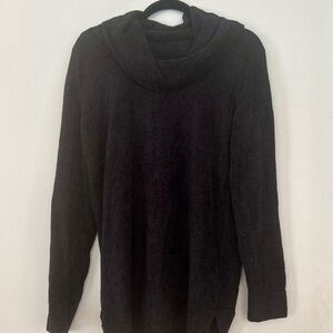 Barefoot Dreams Black Cowl Neck Women's Sweater Tunic- Medium